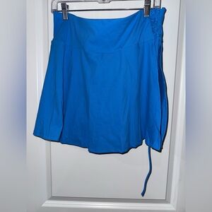 Elegant Blue A-Line Skort